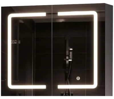 Zdjęcie produktu dla Szafka łazienkowa z lustrem i oświetleniem DJ503280, 70 x 16 x 60 cm, biała