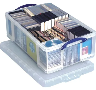 Produktbild von Really Useful Boxes 50L, Aufbewahrungsbox, Transparent, Rechteckig, Polypropylen (PP), Einfarbig, 50 l