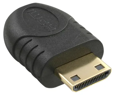 Produktbild von InLine HDMI Adapter, Mini HDMI C Stecker auf Micro HDMI D Buchse, HDMI C male, HDMI D, Schwarz