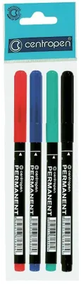 Image de Marqueur permanent Centropen 2536 - lot de 4