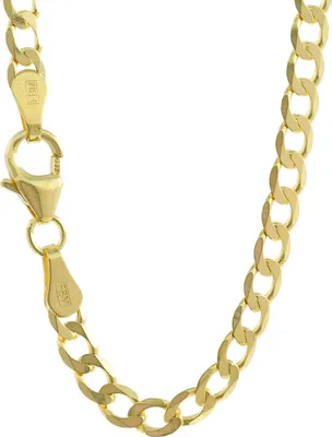 Produktbild von Goldkette Panzerkette Halskette 3,3 mm weit - 60 cm 333-8 Karat Gold