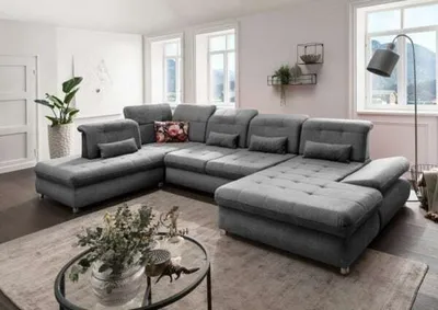 Produktbild von Benformato Arezza:  Wohnlandschaft für Ihr Zuhause : vorstehend links : Silber Ausrichtung: vorstehend links Farbe: Silber
