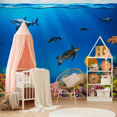 Produktbild von Vlies Fototapete - Underwater kingdom 100x70 cm Tiere 10110903-3
