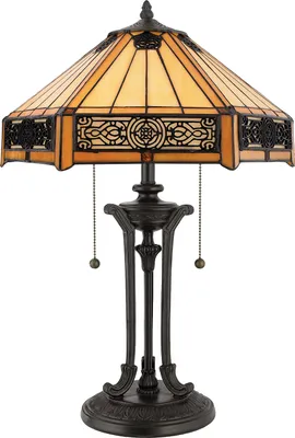 Produktbild von Elstead Indus Tischleuchte E27 2-fach Vintage-Bronze