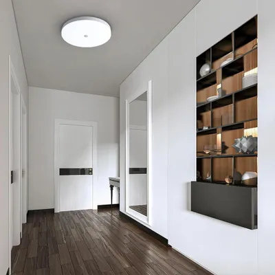 Produktbild von Led Deckenlampe mit Bewegungsmelder, Decke Lampe innen für Badezimmer Küche Wohnzimmer Keller Schlafzimmer Flur, Kaltweiß 24W Ø30cm
