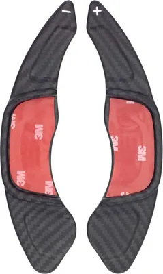 Produktbild von Schaltwippen für VW Golf 7 GTI GTD GTE R TCR Clubsport, Scirocco, Polo 5 6 GTI, Arteon, Passat B8, T-Roc, Tiguan, Touran DSG Carbon Matt Typ-B