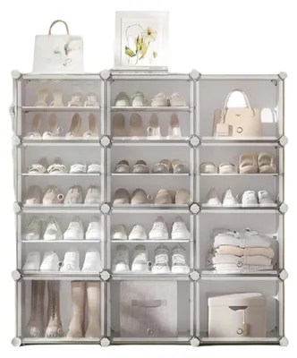 Produktbild von Schuhschrank – Schuhregal – platzsparend – 32 x 124,4 x 124,6 cm