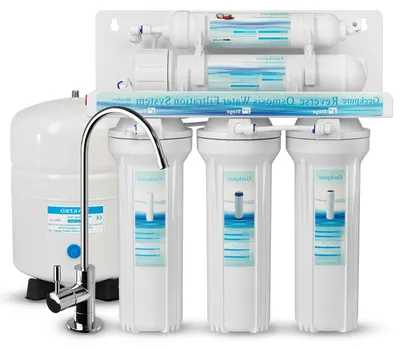 Image de Système d'osmose inverse - Filtre à eau - Système de filtration d'eau potable - Filtre RO - Filtre à 5 étapes - Capacité de 75 gallons par jour