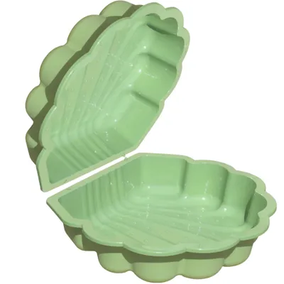 Produktbild von Sand- und Wassermuschel 2-tlg. für Kinder 1-6 Jahre, pastellgrün mit Sternen