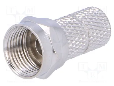 Image de Connecteur mâle F, 5 broches, filetage de 6 mm (à visser), connecteur droit