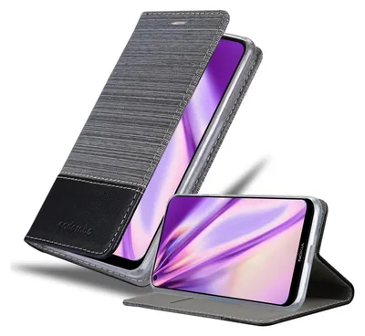 Obrázok produktu pre Cadorabo puzdro pre Nokia 5.3 ochranné puzdro v sivej farbe puzdro na mobilný telefón obal na knihu