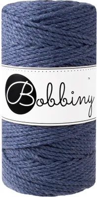 Zdjęcie produktu dla Bobbiny 3PLY Macramé Rope 3 mm 100 m Jeans Sznurek