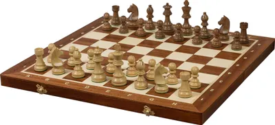Produktbild von Zeitloses (Deutscher Ritter) Staunton Gold Turnierschachspiel Nr. 6