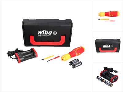 Zdjęcie produktu dla Wiha speedE II electric 591 - E-Screwdriver Set - schnurlos - 2 Akkus (44318)