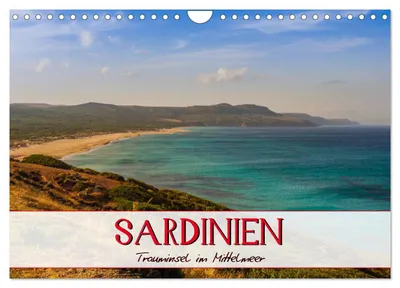 Produktbild von Sardinien Panoramakalender (Wandkalender 2027 DIN A4 quer), CALVENDO Monatskalender