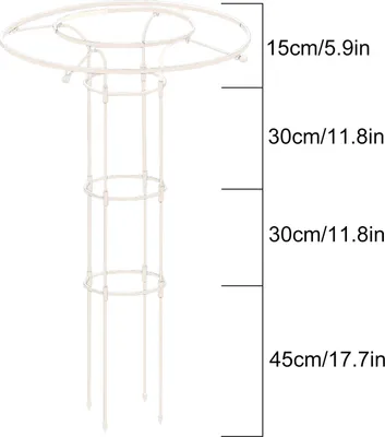 Produktbild von Weißer Garten, H:120cm und 25cm freistehender Garten