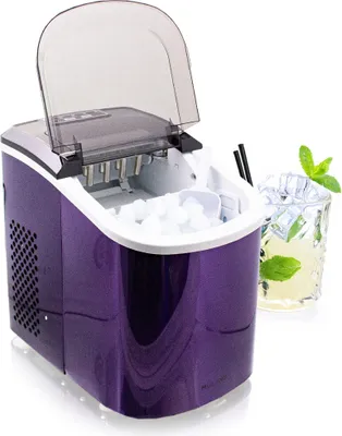 Produktbild von Mulano Design Eiswürfelmaschine Edelstahl Violett MS-17122