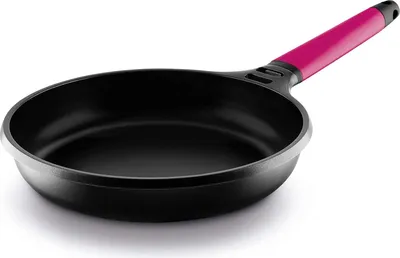 Produktbild von Induktions-Kochplatte 28 cm - abnehmbares Griff - rosa - gegossenes Aluminium