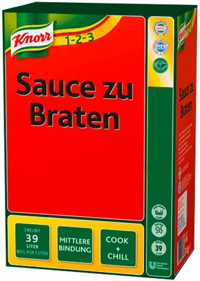 Obrázek produktu pro Omáčku Knorr podávejte k pečeným masům, abyste získali vydatnou chuť, jednoduše odměřte 3000 g