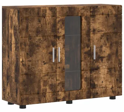 Obrázok produktu pre Drevená skrinka Dymová dub 88,5 x 30,5 x 73 cm Kompozitné drevo