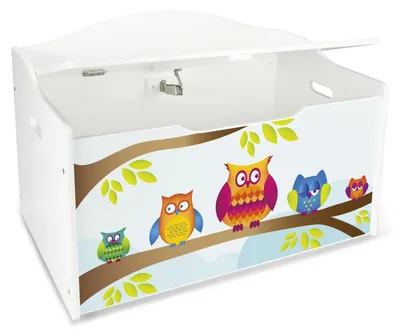 Image de Banc en bois pour enfants avec espace de rangement pour les jouets, hauteur 46 cm