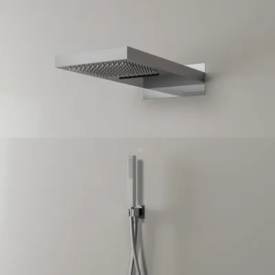Productafbeelding van Kronenbach doucheset 3, met hoofddouche (50 x 25 cm) en een rechthoekige handdouche
