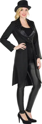 Produktbild von Frack Jacke Frackjacke Show Party Strass Karneval Damen Kostüm 42
