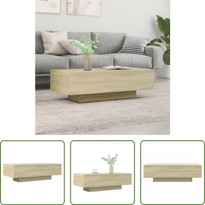 Produktbild von The Living Store Couchtisch Sonoma-Eiche 100x49,5x31 cm Holzwerkstoff