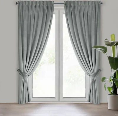 Produktbild von Vorhang ANTARA silber 140x300 cm Kräuselband TROCZ