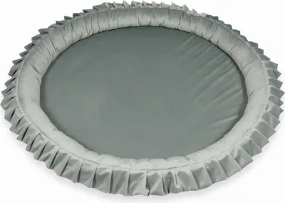Obrázok produktu pre Podložka do hniezda 120 cm pre deti, zamatovo sivá
