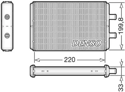 Produktbild von Wärmetauscher, Innenraumheizung DENSO DRR12016