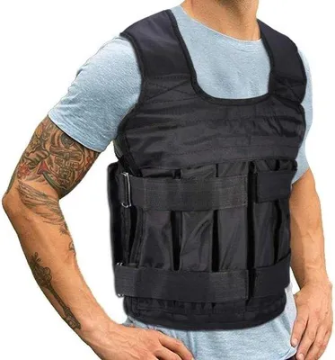 Image de Gilet d'entraînement à la course à pied de 15 kg, respirant, avec 32 poches