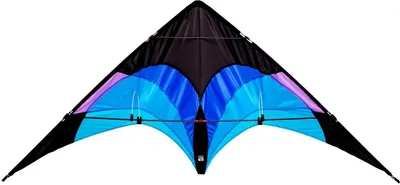 Produktbild von Wolkenstürmer Lenkdrachen Flip (blau), Sportlenkdrachen mit Glasfasergestänge - flugfertig inkl. Schnüre und Lenkschlaufen