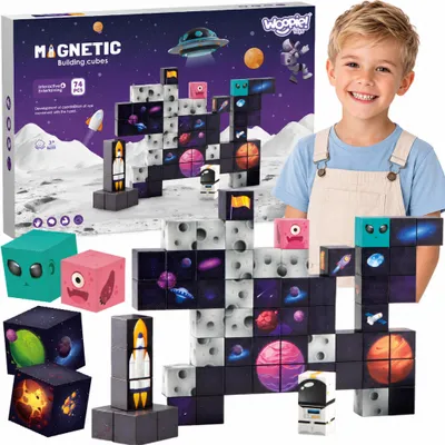 Immagine prodotto di Woopie Cubi da Costruzione Magnetici Cosmos 74 Pz.