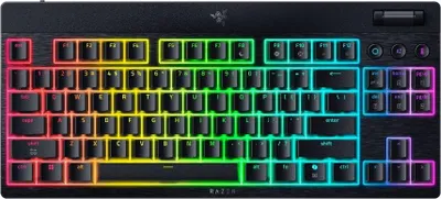 Zdjęcie produktu dla Razer BlackWidow V4 Low-profile Tenkeyless HyperSpeed (Green Switch) - US Layout - Gaming Keyboard