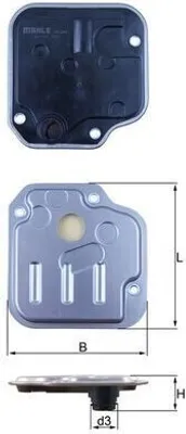 Produktbild von MAHLE HX 244 Automatikgetriebe Ölfilter Getriebeölfilter für HYUNDAI i10 (PA) für KIA Picanto (SA)