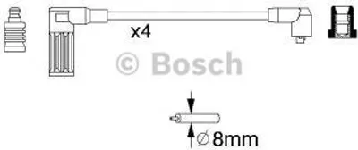 Produktbild von Bosch Zündleitungssatz  0 986 356 717