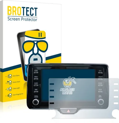 Produktbild von BROTECT Entspiegelungs Schutzglas für Toyota Yaris Cross 8" Schutzfolie Panzer Folie Glas Display Schutz matt