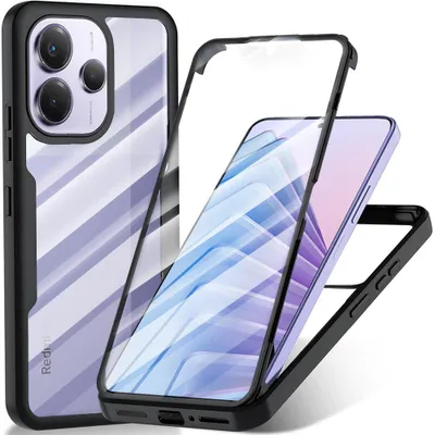 Produktbild von Techsuit ColorVerse 360 Series Hülle + Displayschutz für Xiaomi Redmi Note 14 5G – schwarz (Schwarz)