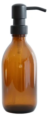 Productafbeelding van Zeepdispenser van Bruin Glas - 300 ml