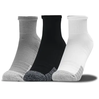 Produktbild von Under Armour Ua Heatgear Quarter Socken 3er-Pack - Grau 1353262-035__XL