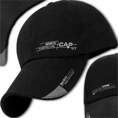 Immagine prodotto di EDIBAZZAR | Cappello sportivo vintage da uomo con berretto da baseball, jeans, nero, cotone, estate