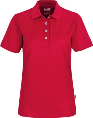 Produktbild von HAKRO Damen Poloshirt Coolmax (Polyesterfasern)® 206, rot, L