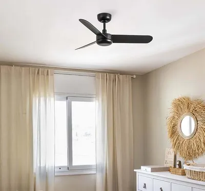 Produktbild von ventyly BAIRES Deckenventilatorschwarz Ø90cm wifi