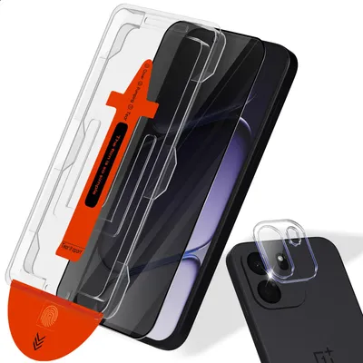 Obrázek produktu pro 1-balení OnePlus Nord CE6 Privacy Ochranné sklo na displej Privacy & 1-balení ochrana objektivu - Tvrzené sklo | [Automatická instalace] - Bez bublin