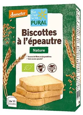 Productafbeelding van Pural Beschuit Spelt Demeter (200 gr)