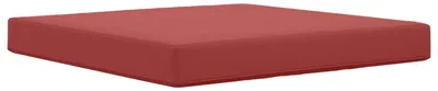 Imagen del producto de vidaXL Cojín para sofá de exterior, poliéster, color burdeos, 80 x 80 cm