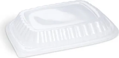 Produktbild von 100x Deckel für Mehrweg Menüschalen ungeteilt 240 x 210 x 30 mm