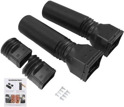 Obrázek produktu pro Flexibilní prodlužovací kus pro odpadní potrubí - 50/59 palců - univerzální - materiál: PE/ABS - s 2 kohoutky - pro odpadní potrubí