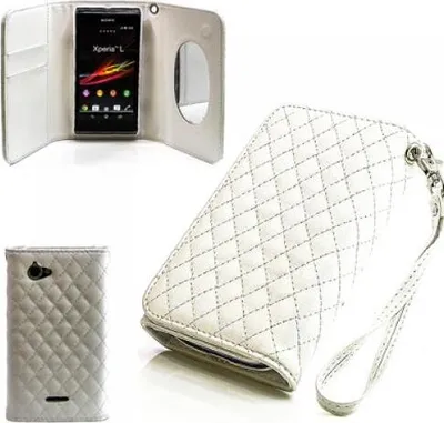 Produktbild von Sony Xperia L Booksytle Handtasche Mirror Weiss